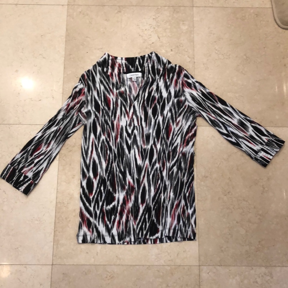 Calvin Klein Zebra Top